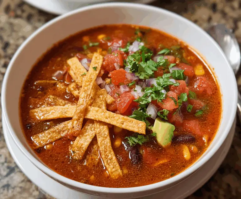 Homemade Tortilla Soup