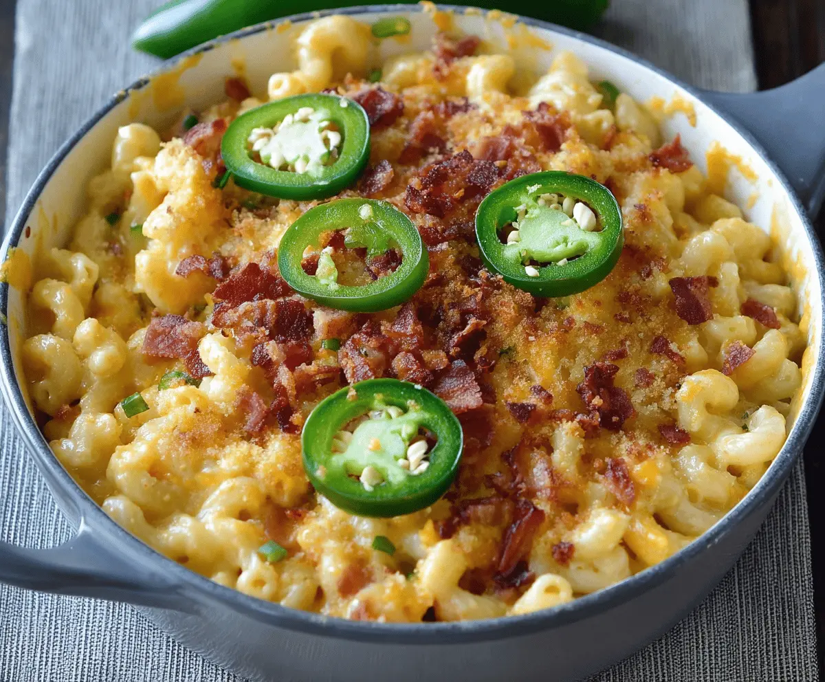 Creamy Jalapeño Popper Mac & Cheese