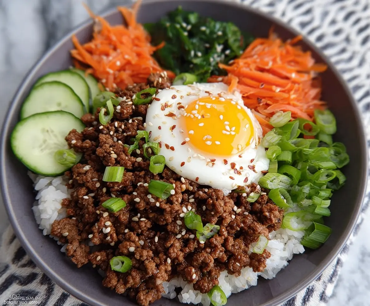 Easy Korean Ground Beef Bowl