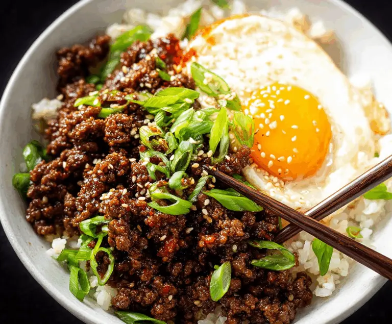 Korean Ground Beef Bowl