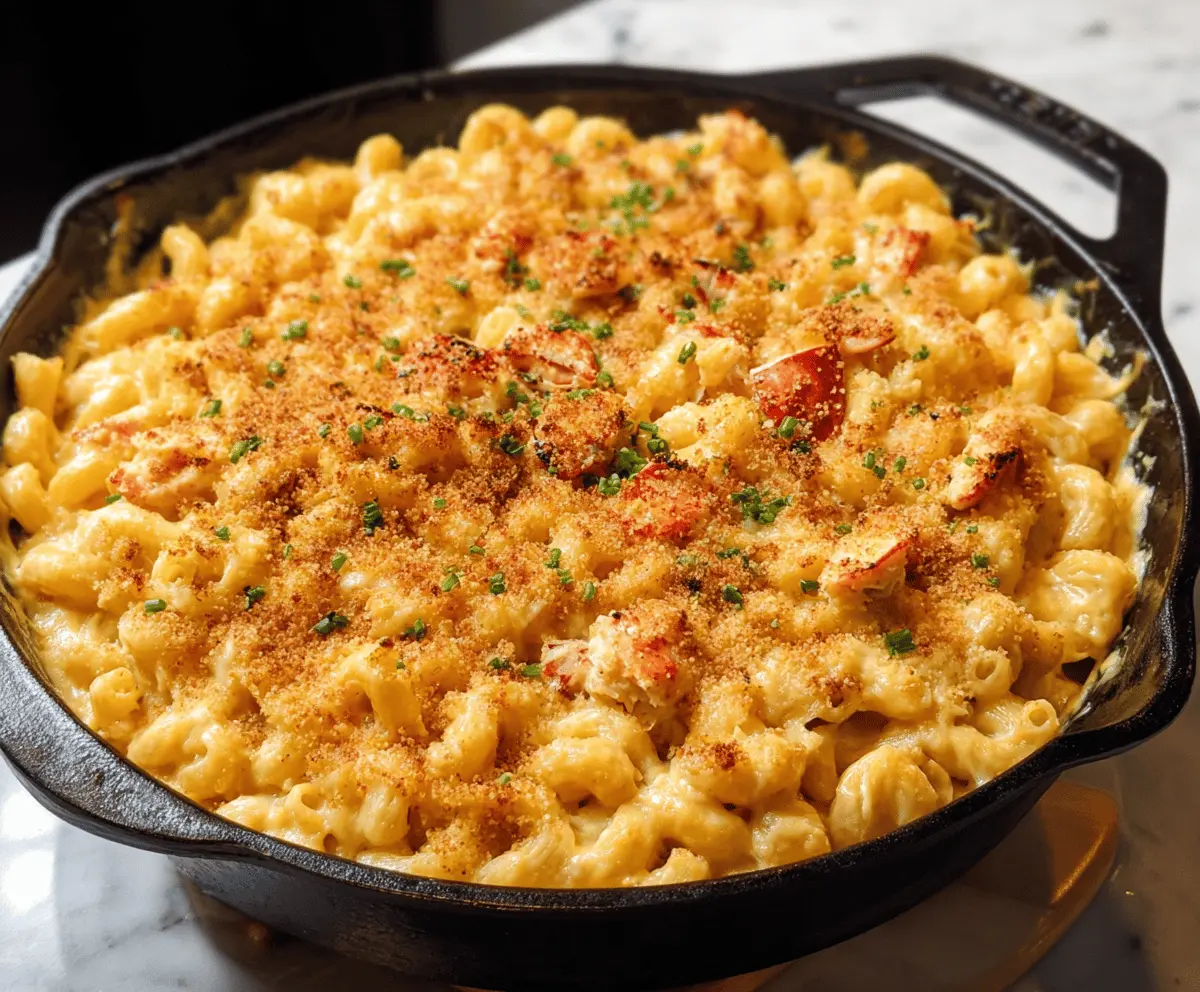 Creamy Lobster Mac and Cheese