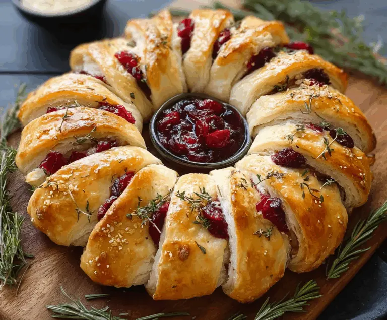 Looking for a Holiday Appetizer Recipe? Try This Turkey Cranberry Crescent Ring!