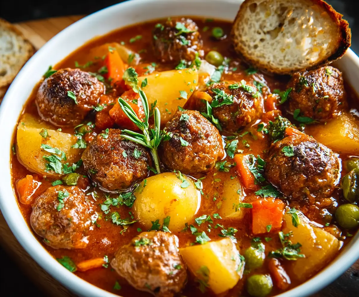 Hearty Meatball Stew Recipe