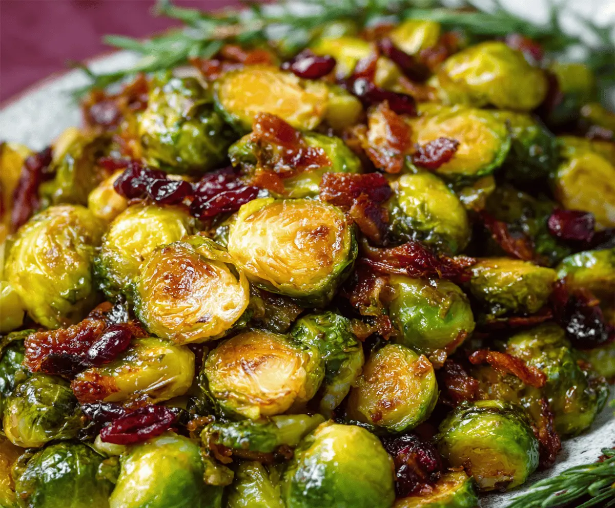 Sweet & Tangy Orange Maple Brussels Sprouts