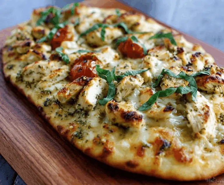 Pesto Chicken Flatbread