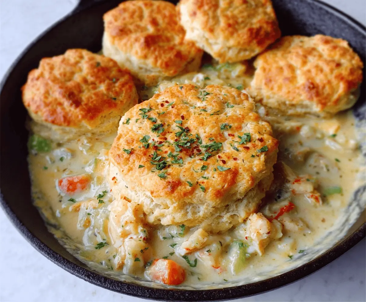 Easy Red Lobster Biscuit Chicken Pot Pie