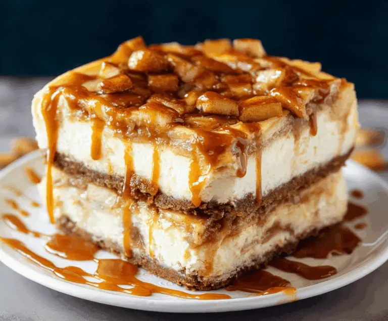 Salted Caramel Apple Pie Cheesecake