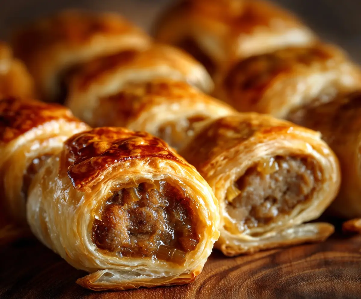 Savory French Onion Sausage Rolls