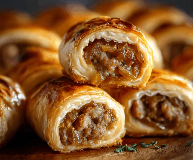 Savory French Onion Sausage Rolls That Wow