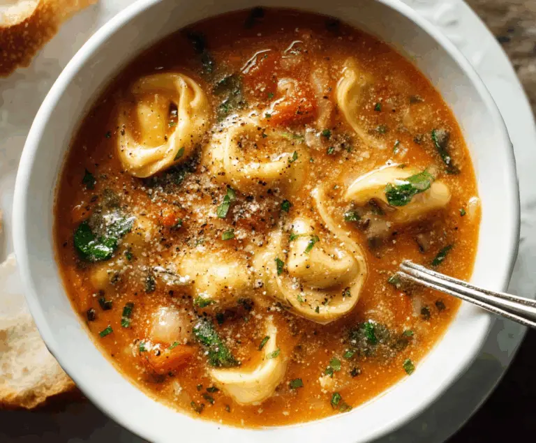 Silky Tortellini Soup