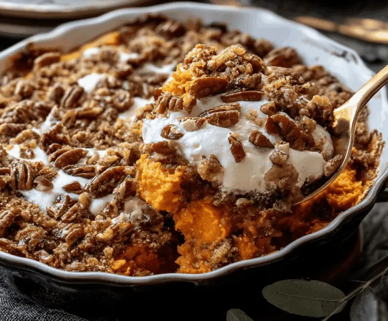 Southern Maple Sweet Potato Casserole