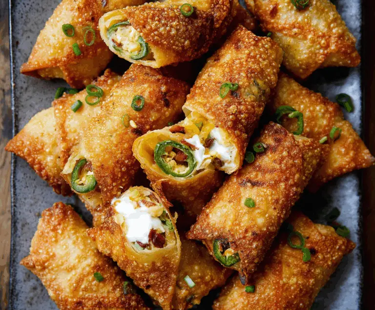 Tasty Finger Food Mini Jalapeno Popper Egg Rolls