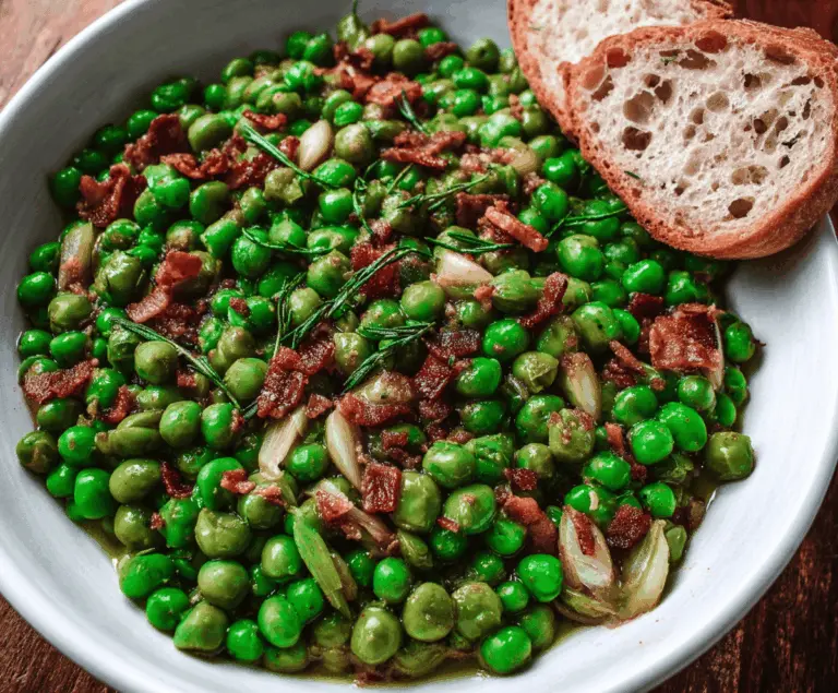 Thanksgiving Peas (with Pear and Pancetta)