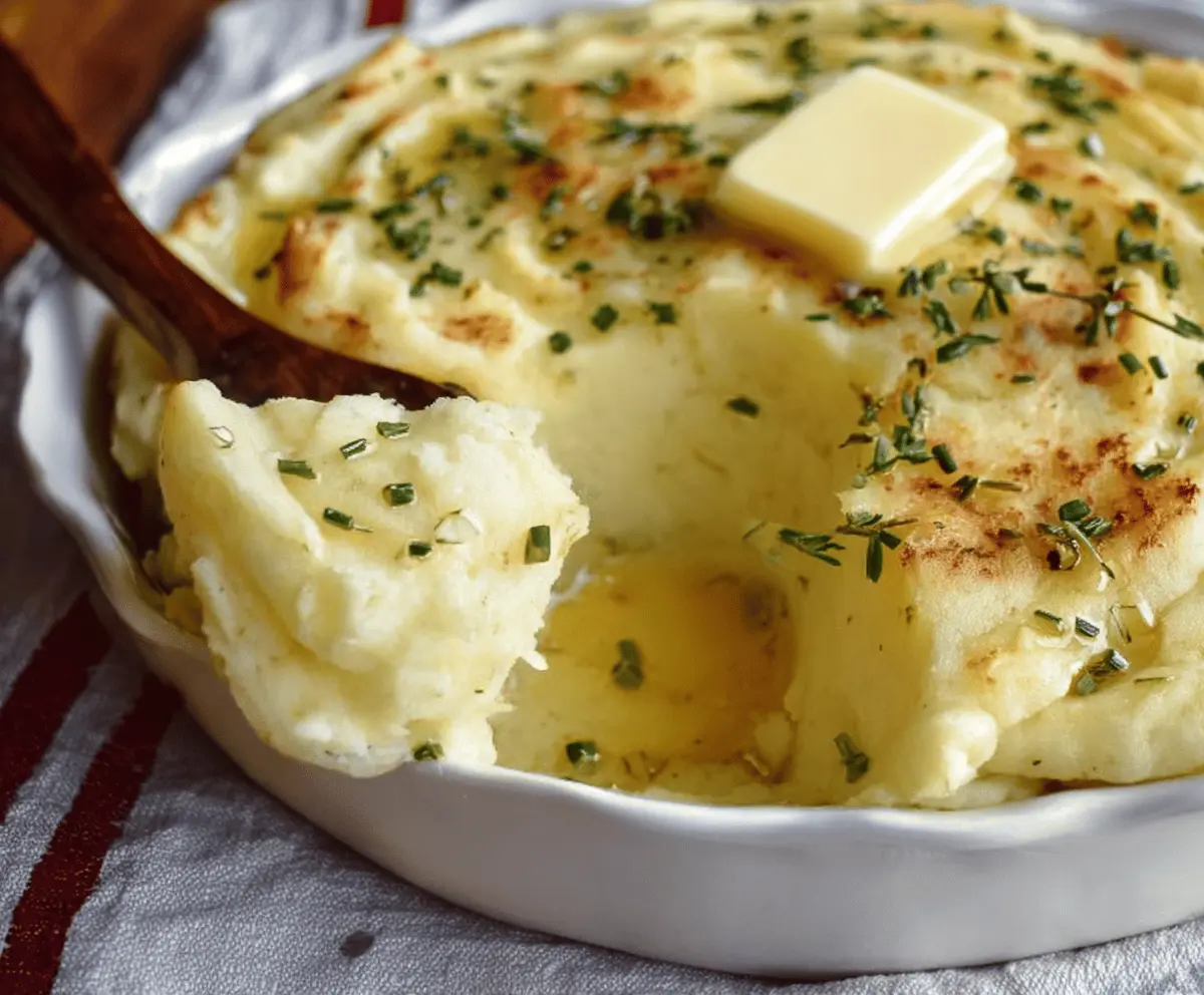 Creamiest Baked Mashed Potatoes Recipe