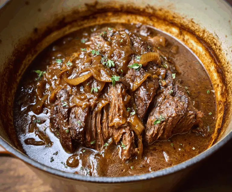 the ultimate French onion pot roast recipe