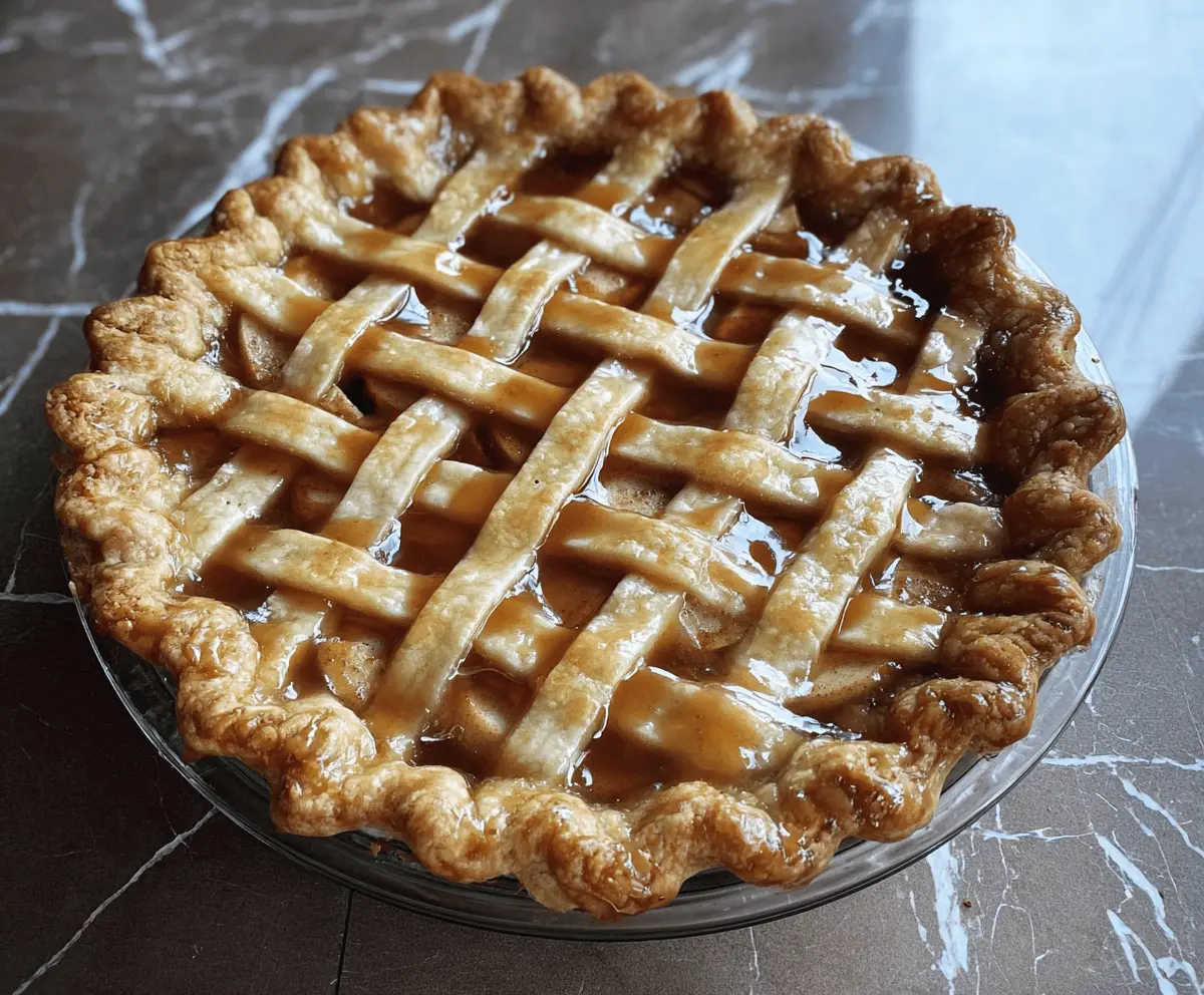Delicious Toffee Apple Pie Recipe