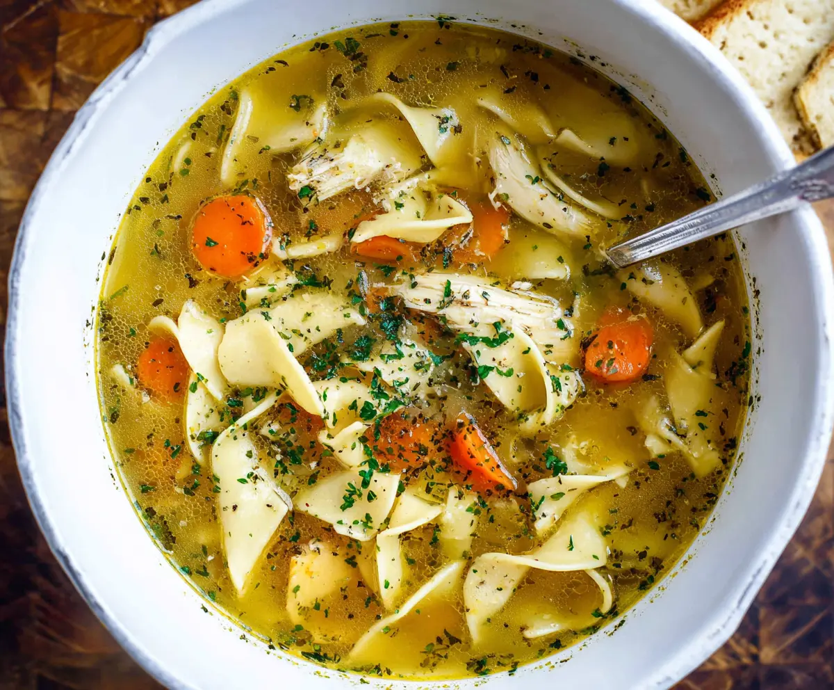 Classic Traditional Chicken Noodle Soup