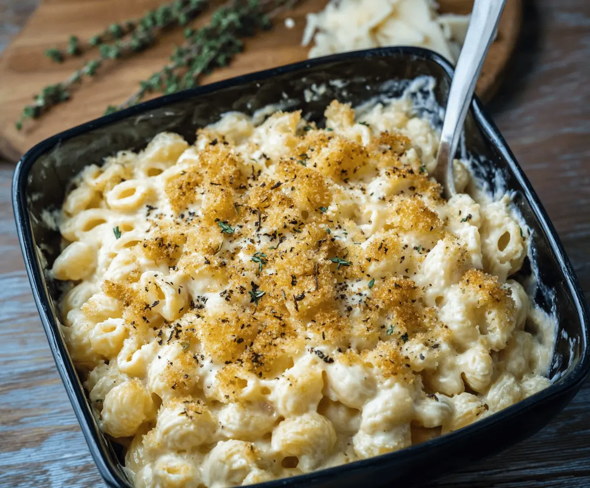 Creamy White Truffle Mac & Cheese