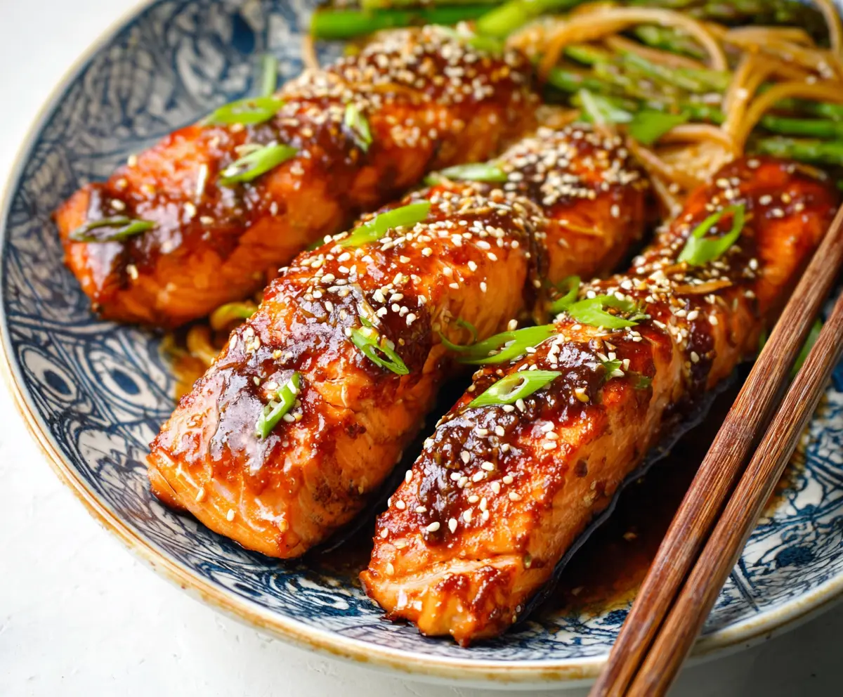 Easy Baked Teriyaki Salmon Dinner