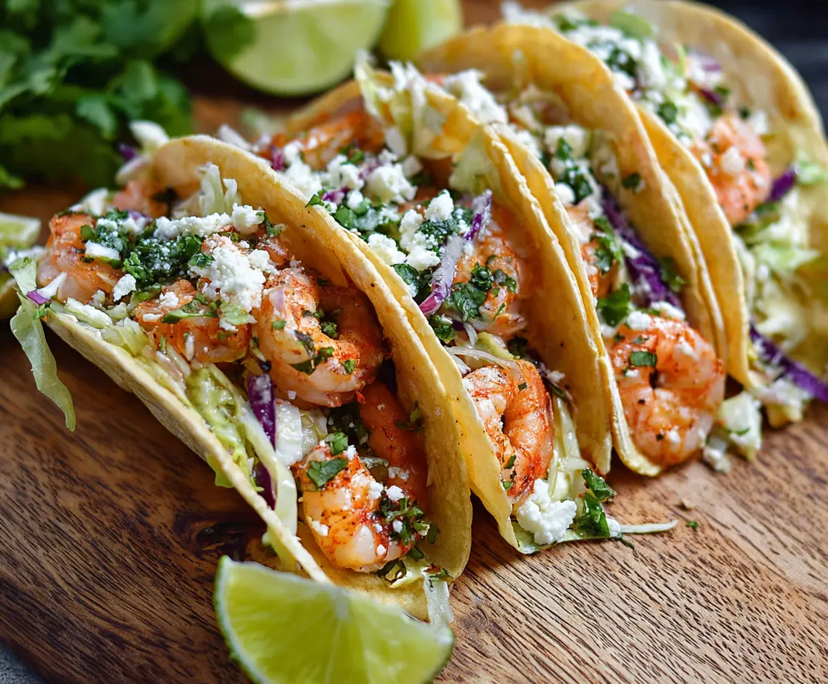Easy Cilantro Lime Shrimp Tacos