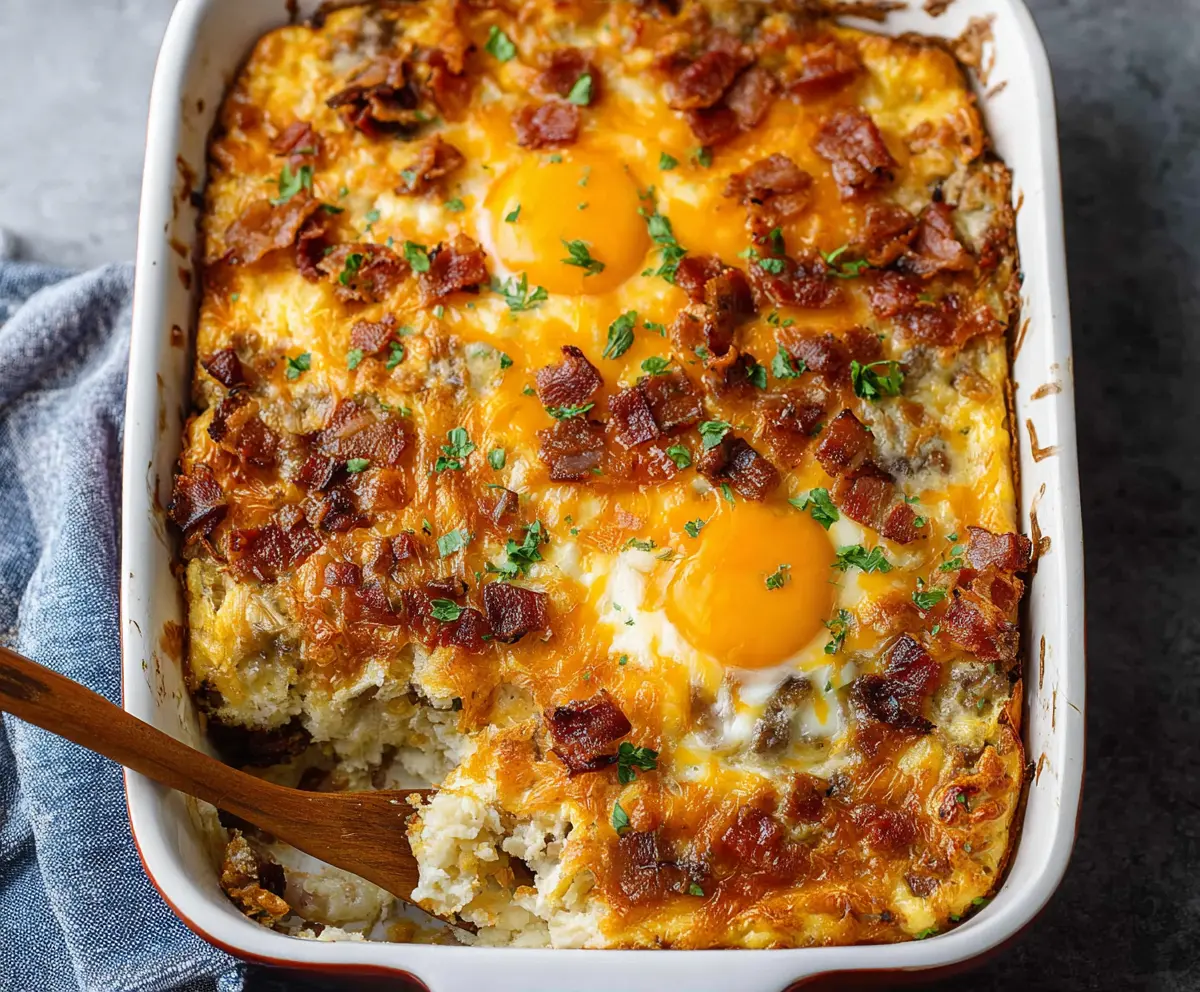Easy Crack Breakfast Casserole