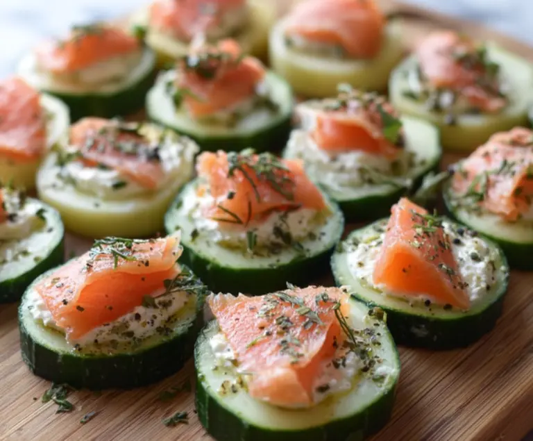 Cucumber Bites with Smoked Salmon
