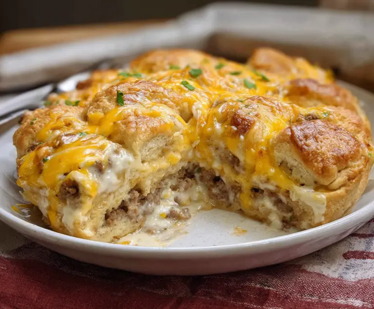 Easy Biscuits and Gravy Breakfast Casserole