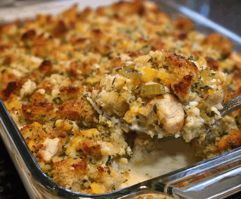 Easy Chicken and Stuffing Bake