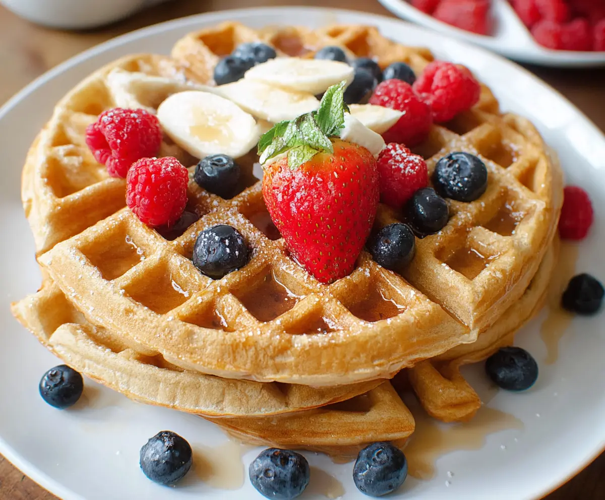 High-Protein Healthy Waffles