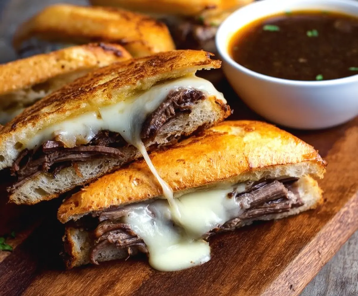 Easy French Dip Sandwich Melt