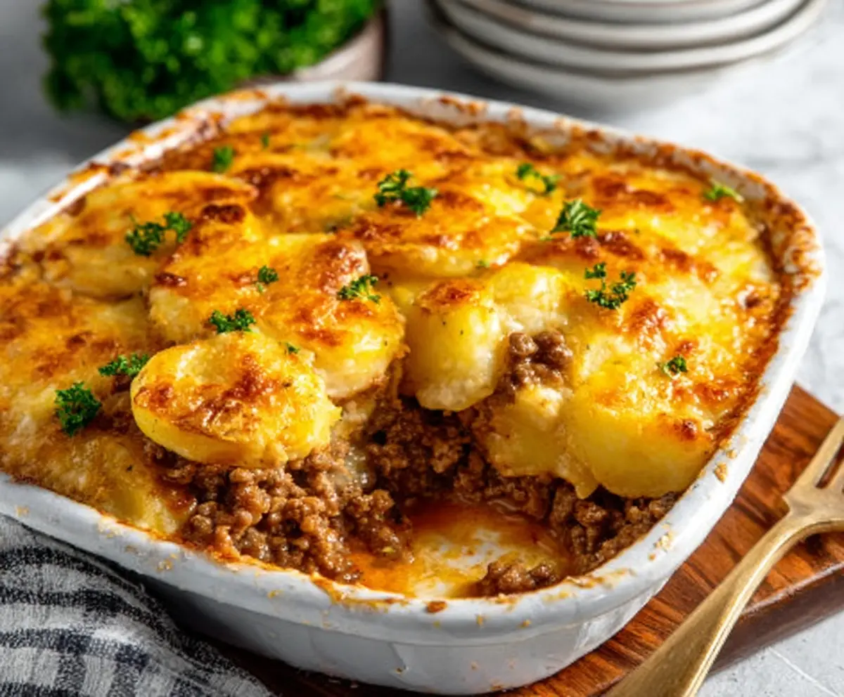 Easy Ground Beef Potato Casserole