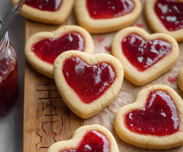 Heart Jam Valentine Cookies