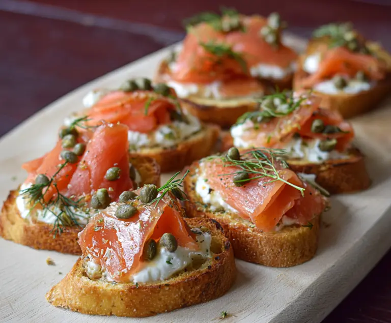 Irresistable Smoked Salmon Bruschetta