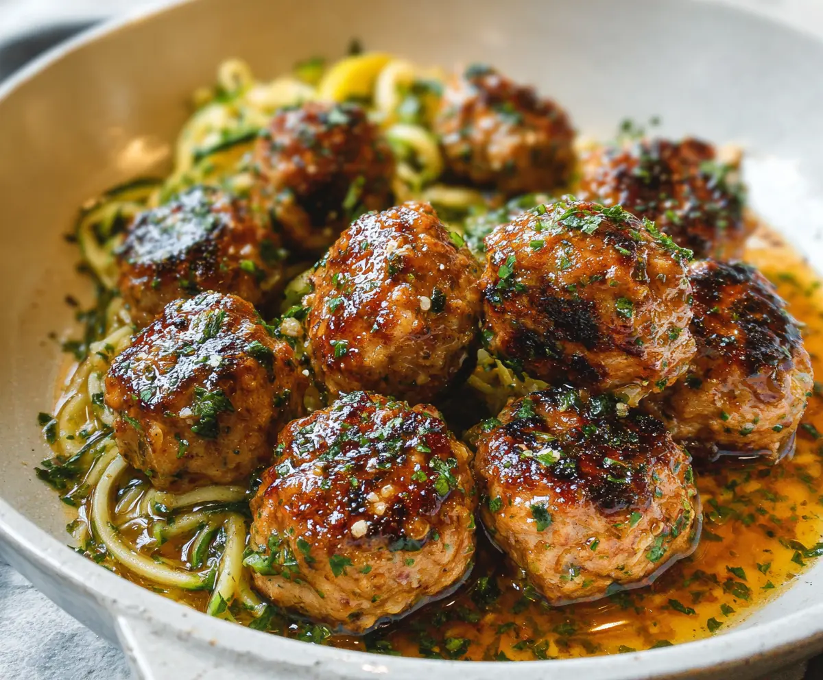 Easy Keto Garlic Butter Meatballs