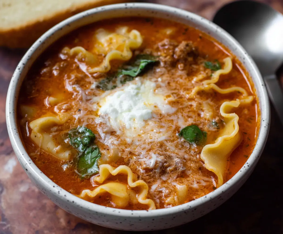 Easy Lasagna Soup Recipe