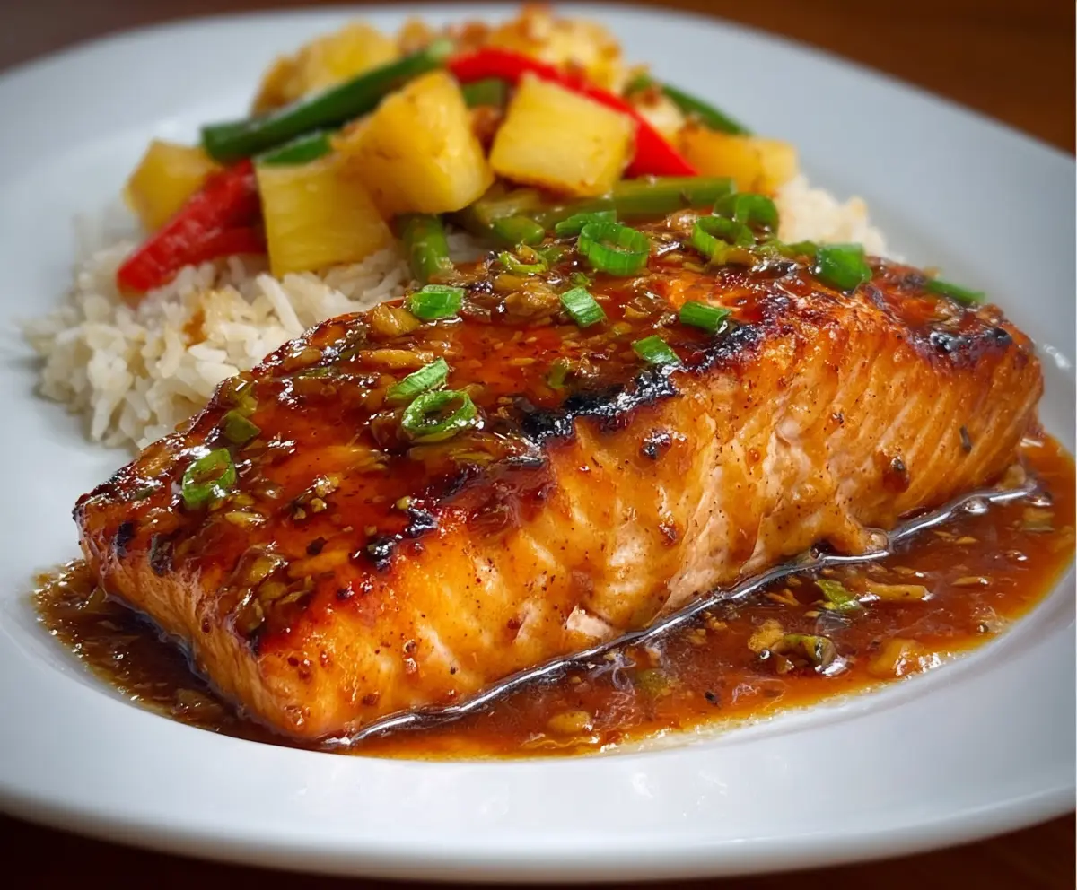 Easy Pineapple Glazed Salmon Recipe