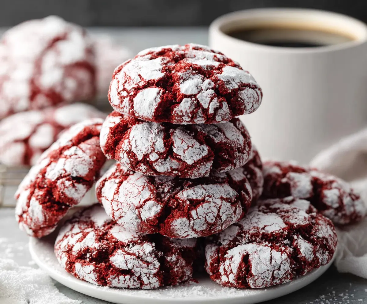 Best Red Velvet Crinkle Cookies Recipe