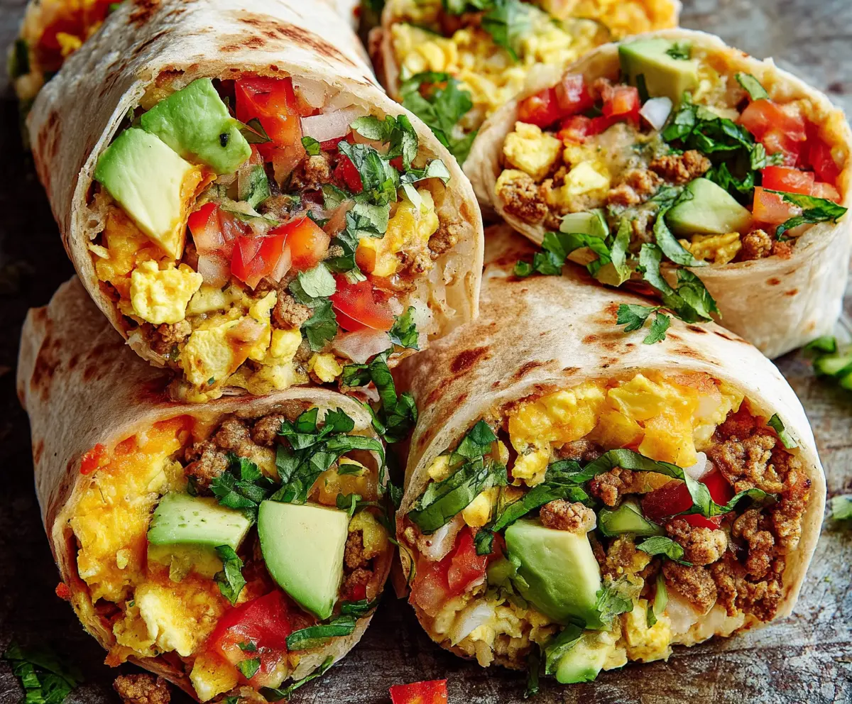 Easy Healthy Breakfast Burritos