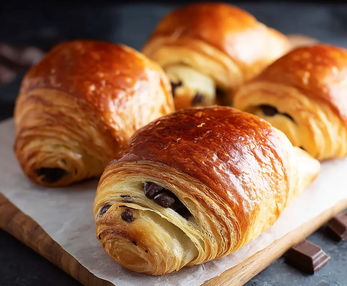 Easy Homemade Chocolate Croissants