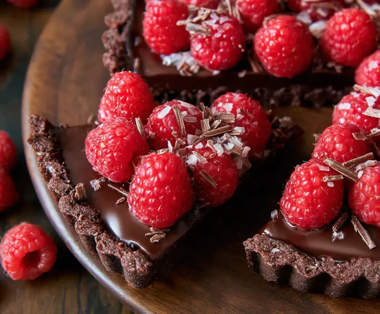 Chocolate Raspberry Tart valentines desserts Recipe