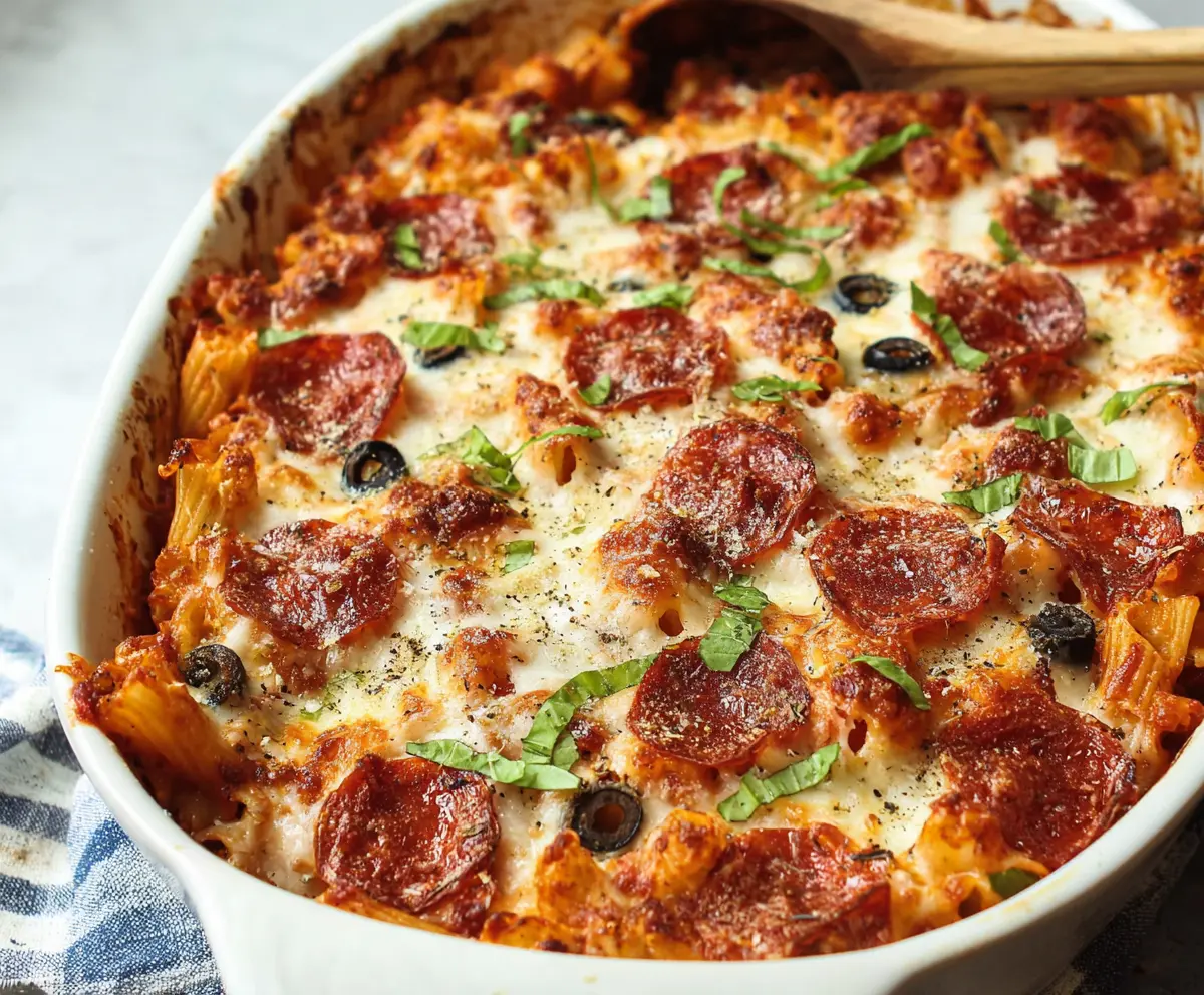 Easy Weeknight Pizza Casserole Recipe