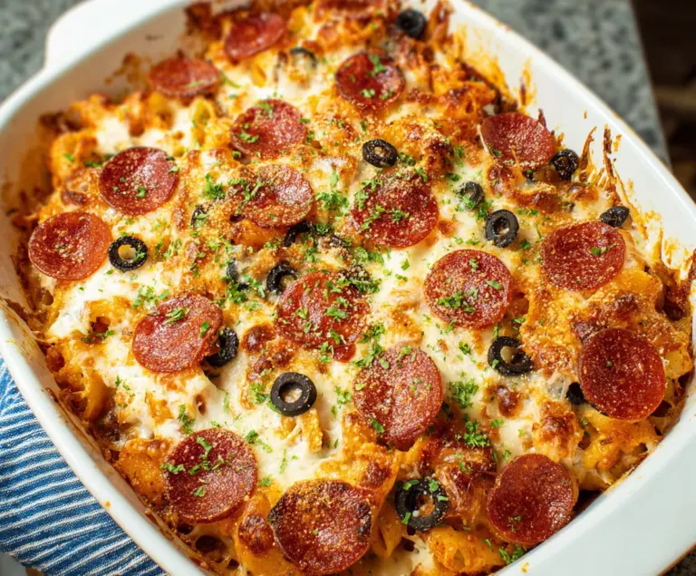 Easy Weeknight Pizza Casserole