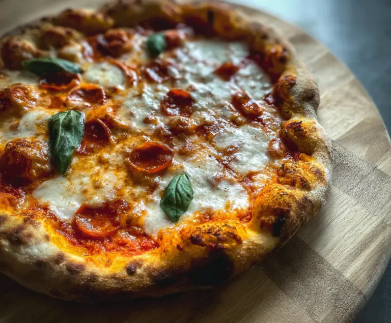 Homemade pizza dough