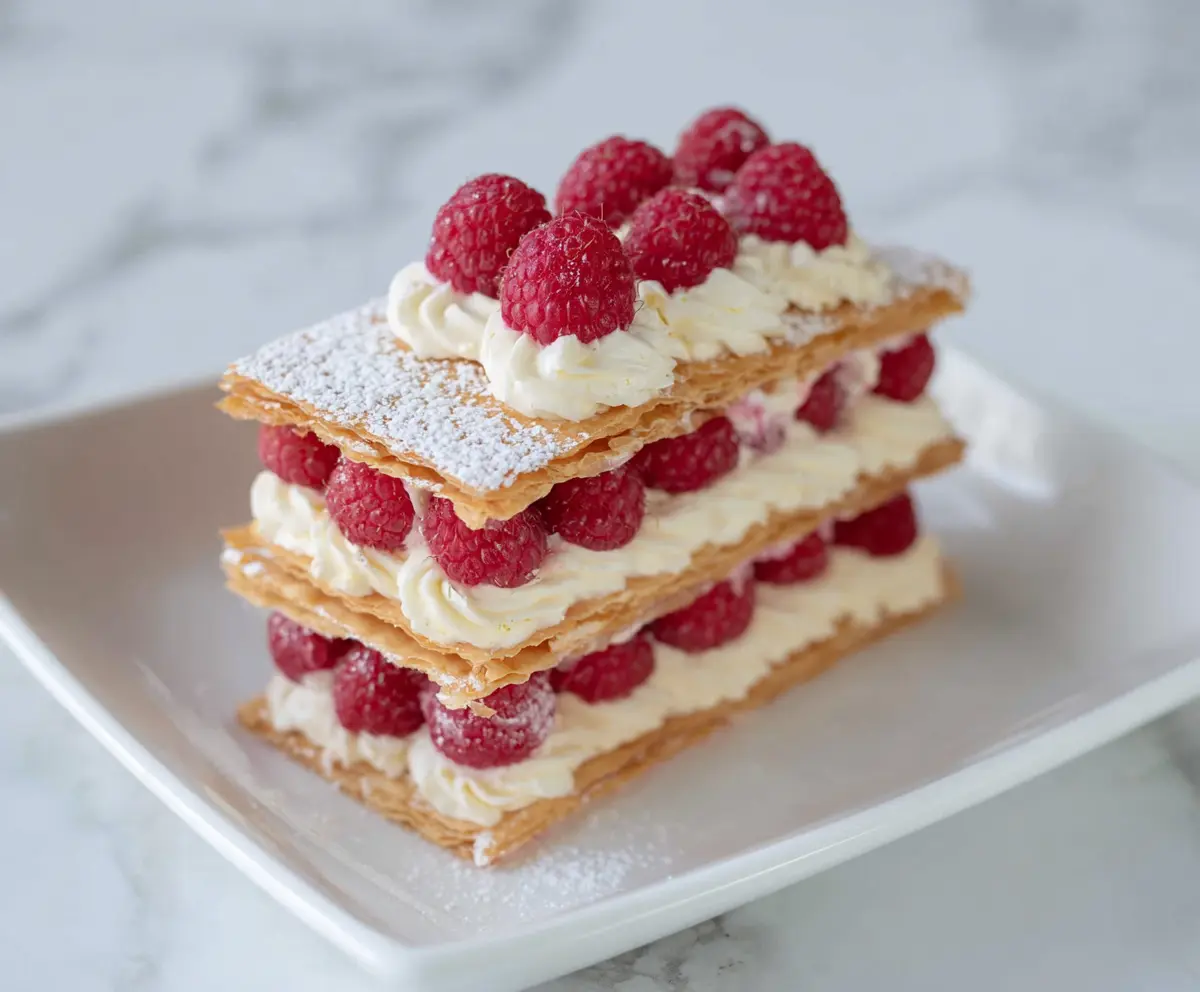 Easy Raspberry Cream Napoleons