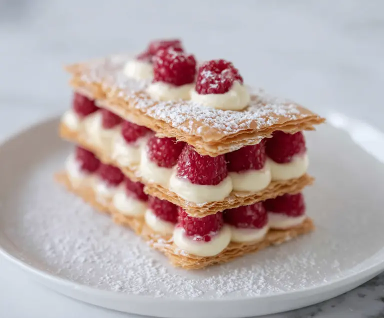 Raspberry Cream Napoleons: Fancy Yet Easy Valentines Dessert Recipe