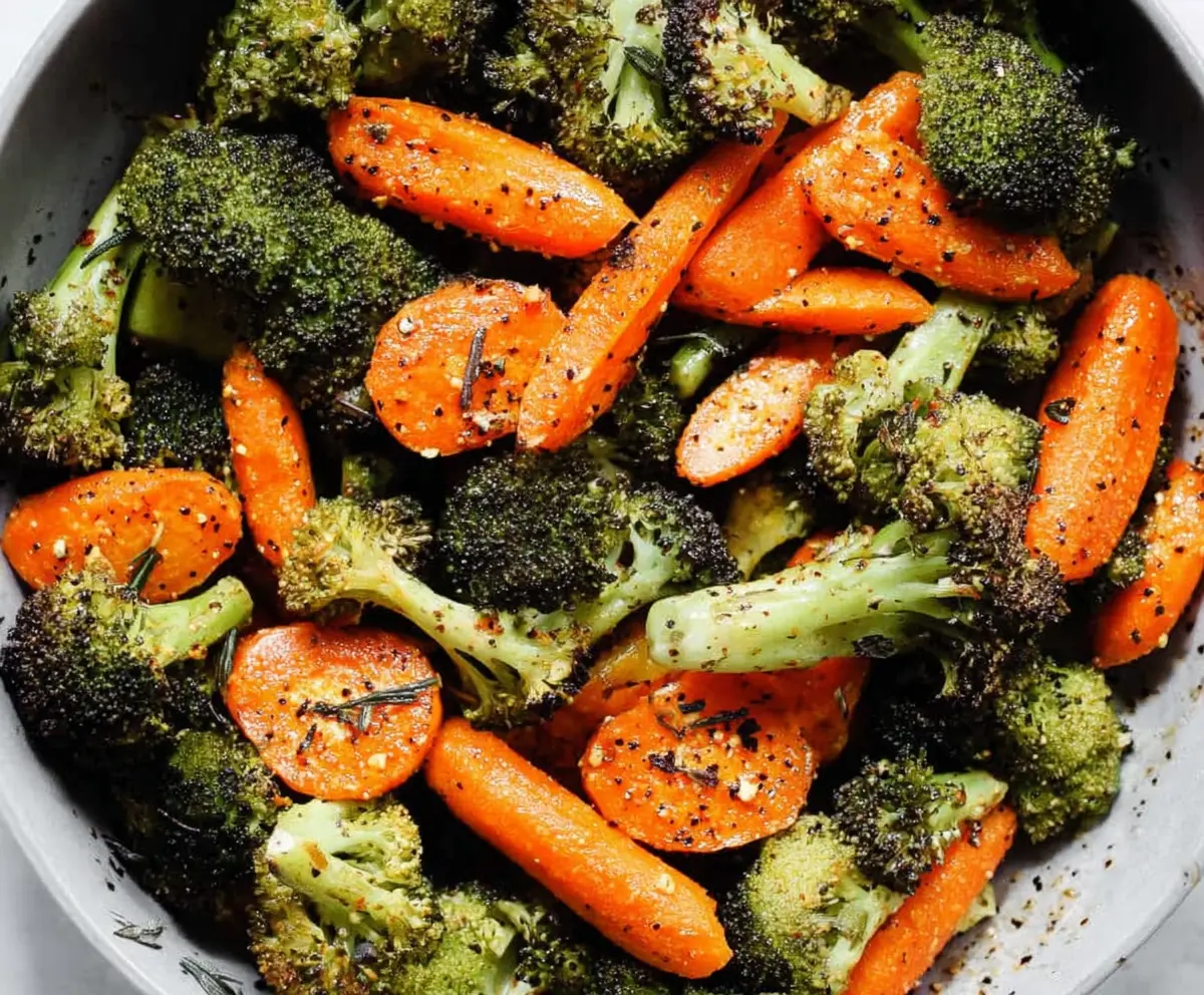 Easy Roasted Broccoli & Carrots