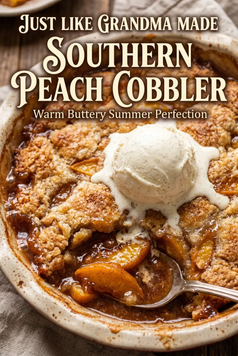 Classic Southern Peach Cobbler