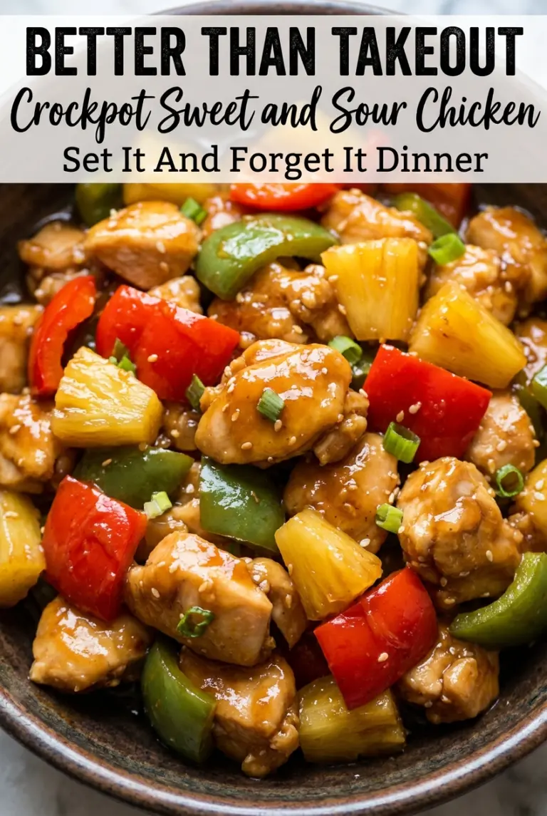 Crockpot Sweet and Sour Chicken