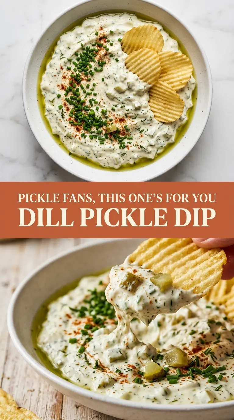 Dill Pickle Dip — Bold, Creamy & Irresistible