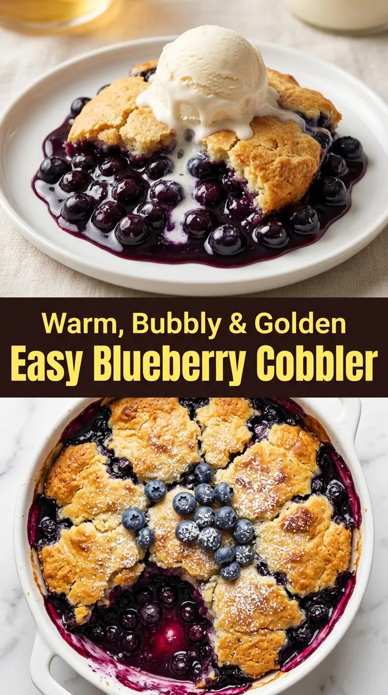 Easy Blueberry Cobbler